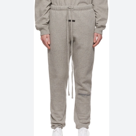 ESSENTIALS Grey Track Lounge Pants - Picture 1 of 1